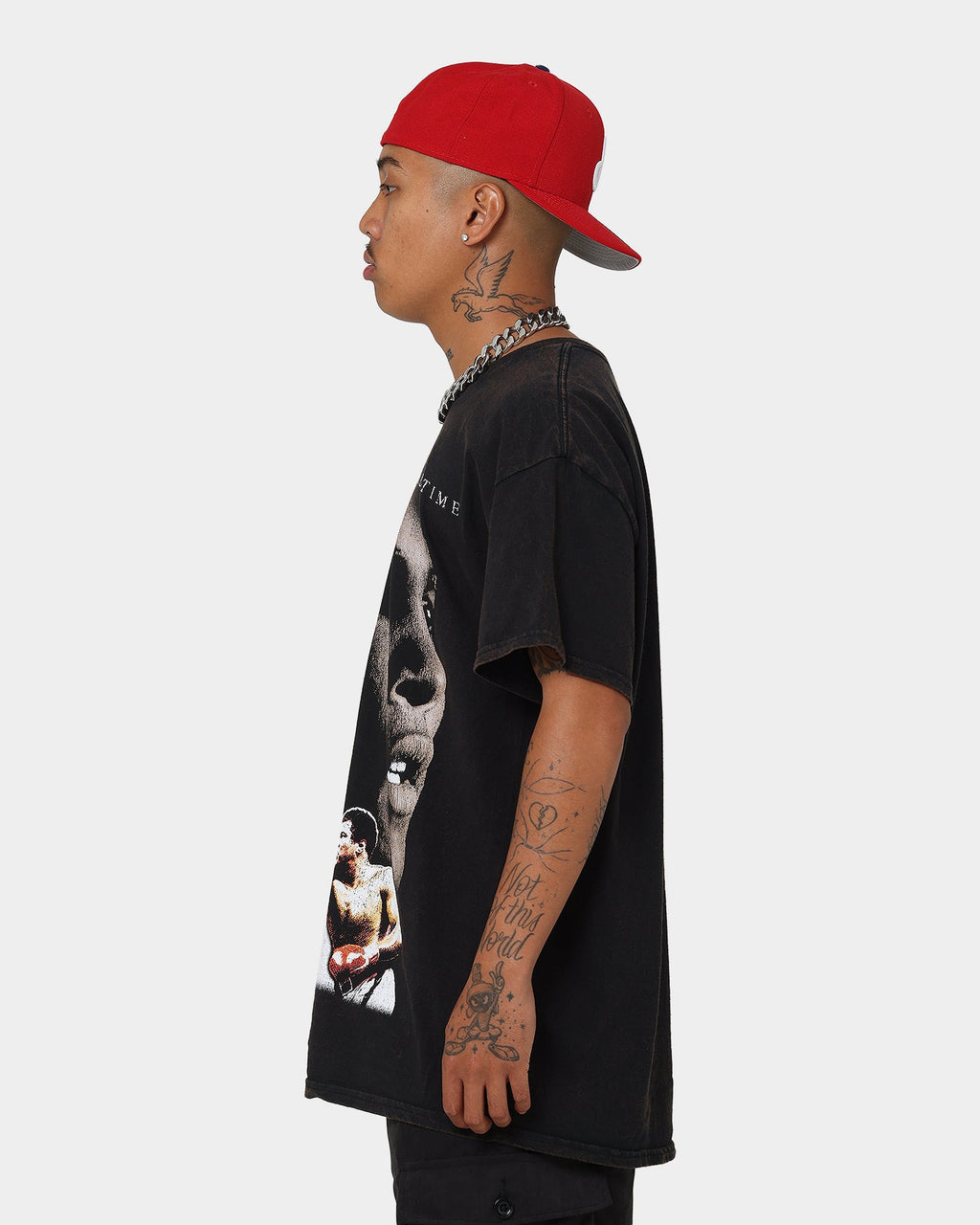 Goat Crew X Muhammad Ali Greatest Vintage T-Shirt Black Wash