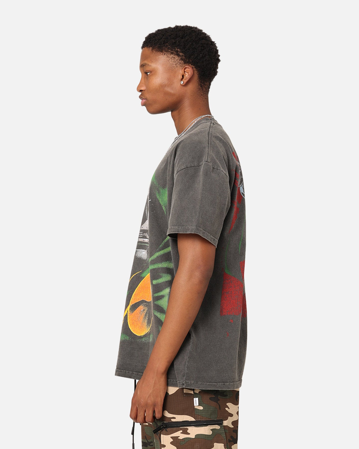 Marvel Doctor Doom Heavyweight Vintage T-Shirt Black Wash