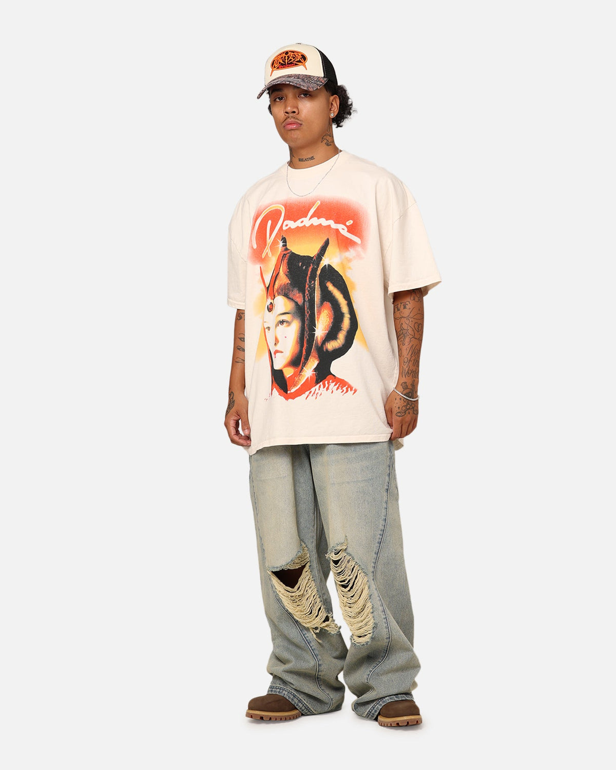 Star Wars Padm茅 Heavyweight T-Shirt Off White