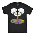 Skull Rainbow Puddle Men's T Shirt