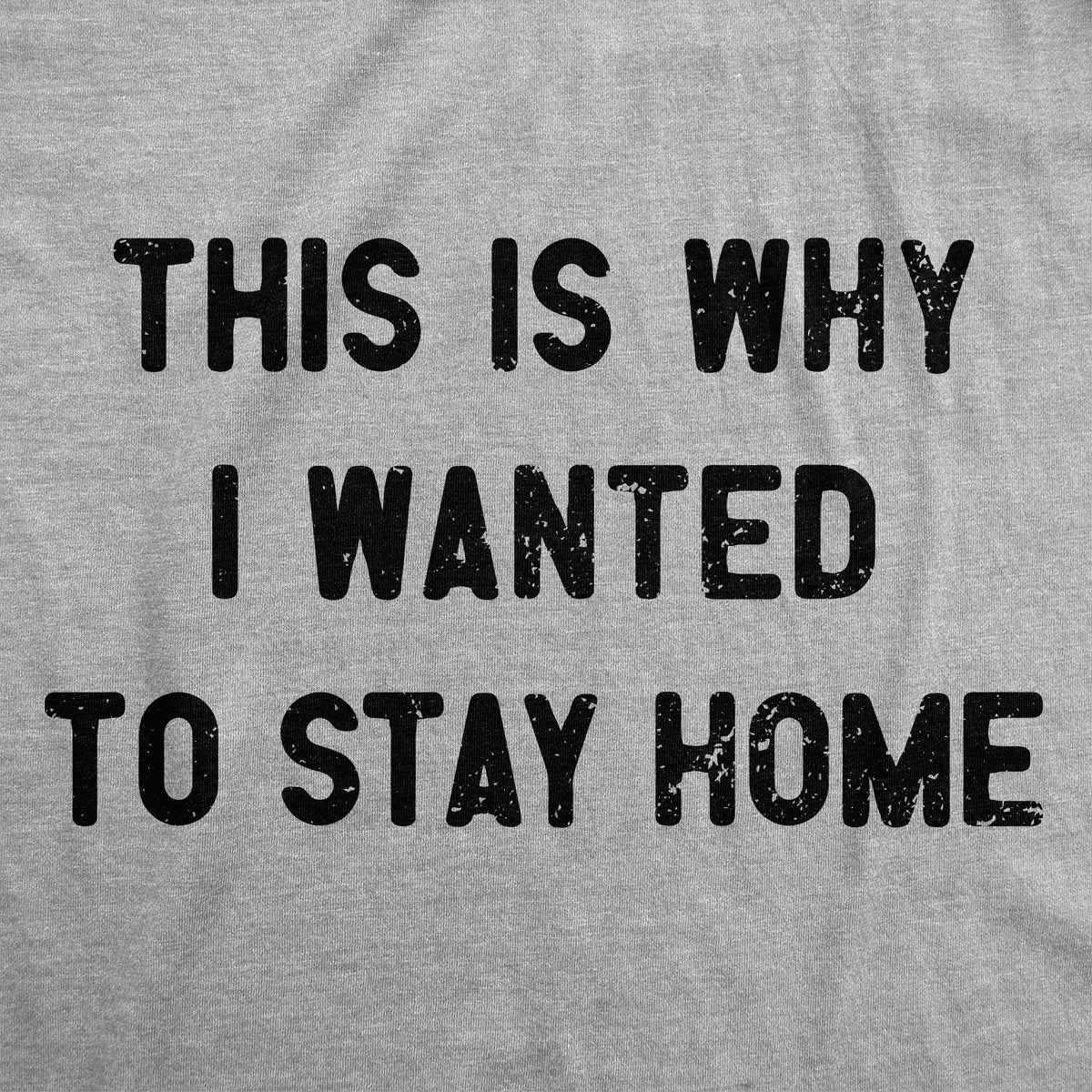 This Is Why I Wanted To Stay Home Men's T Shirt