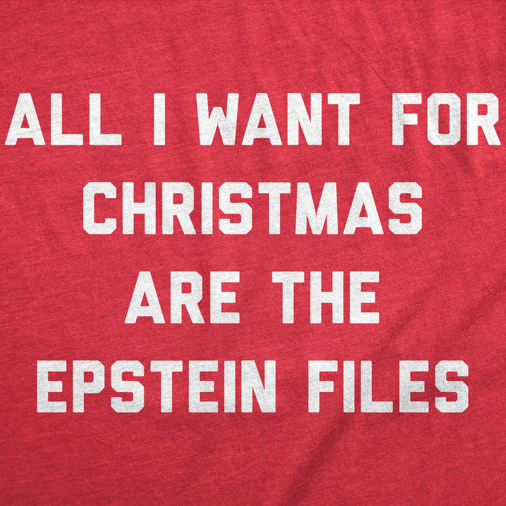 All I Want For Christmas Are The Epstein Files Men's T Shirt