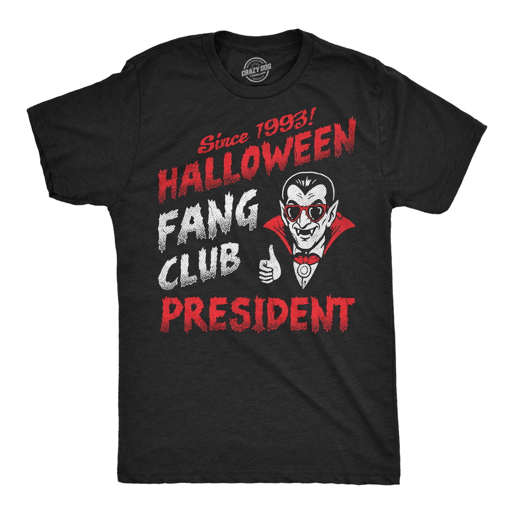 Halloween Fang Club President Men's T Shirt