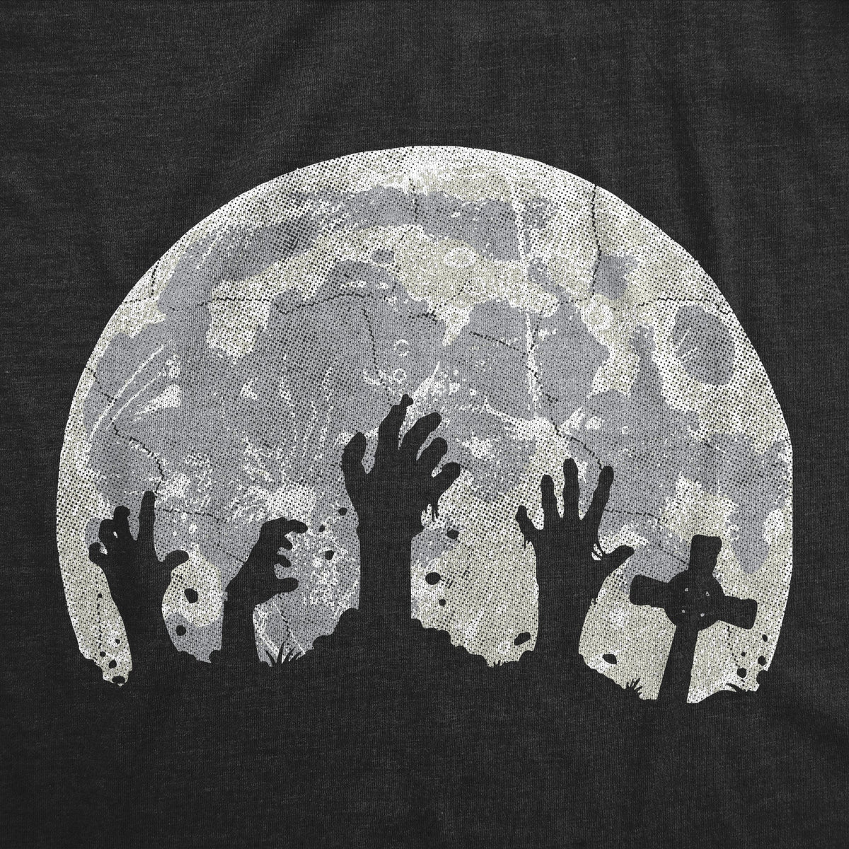 Zombie Hands Moon Men's T Shirt