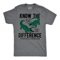 Know The Difference Alligator Crocodile Men's T Shirt
