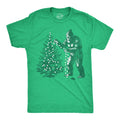 Bigfoot Christmas Tree Men's T Shirt