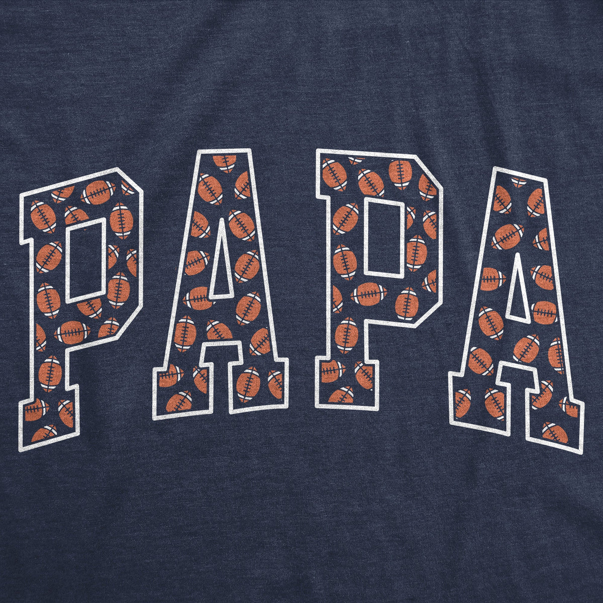 Papa Text Pattern Men's T Shirt