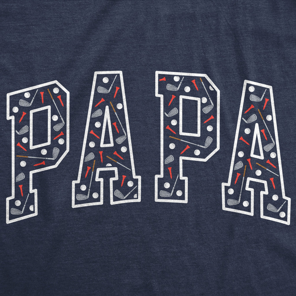 Papa Text Pattern Men's T Shirt