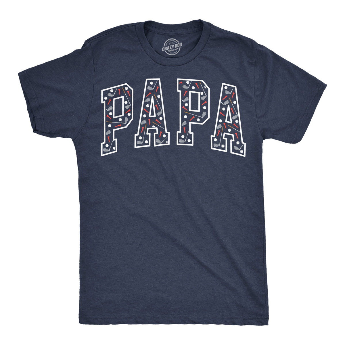 Papa Text Pattern Men's T Shirt