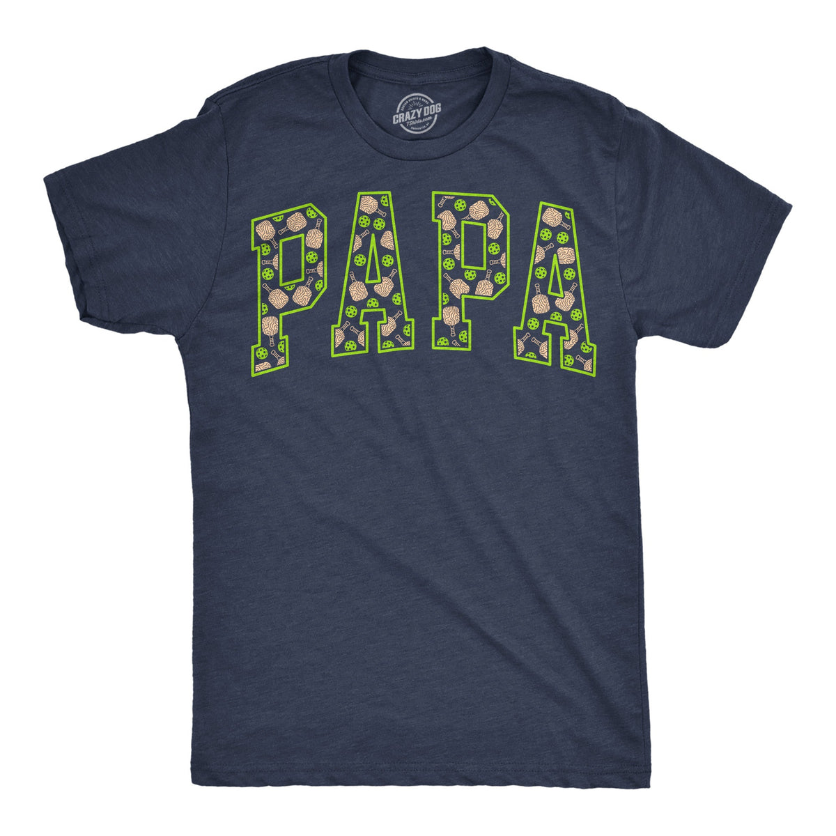 Papa Text Pattern Men's T Shirt