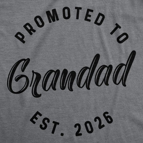 Promoted To Grandad 2026 Men's T Shirt