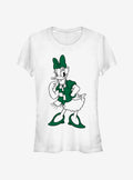 Disney Daisy Duck Green Holiday Outfit Classic Girls T-Shirt