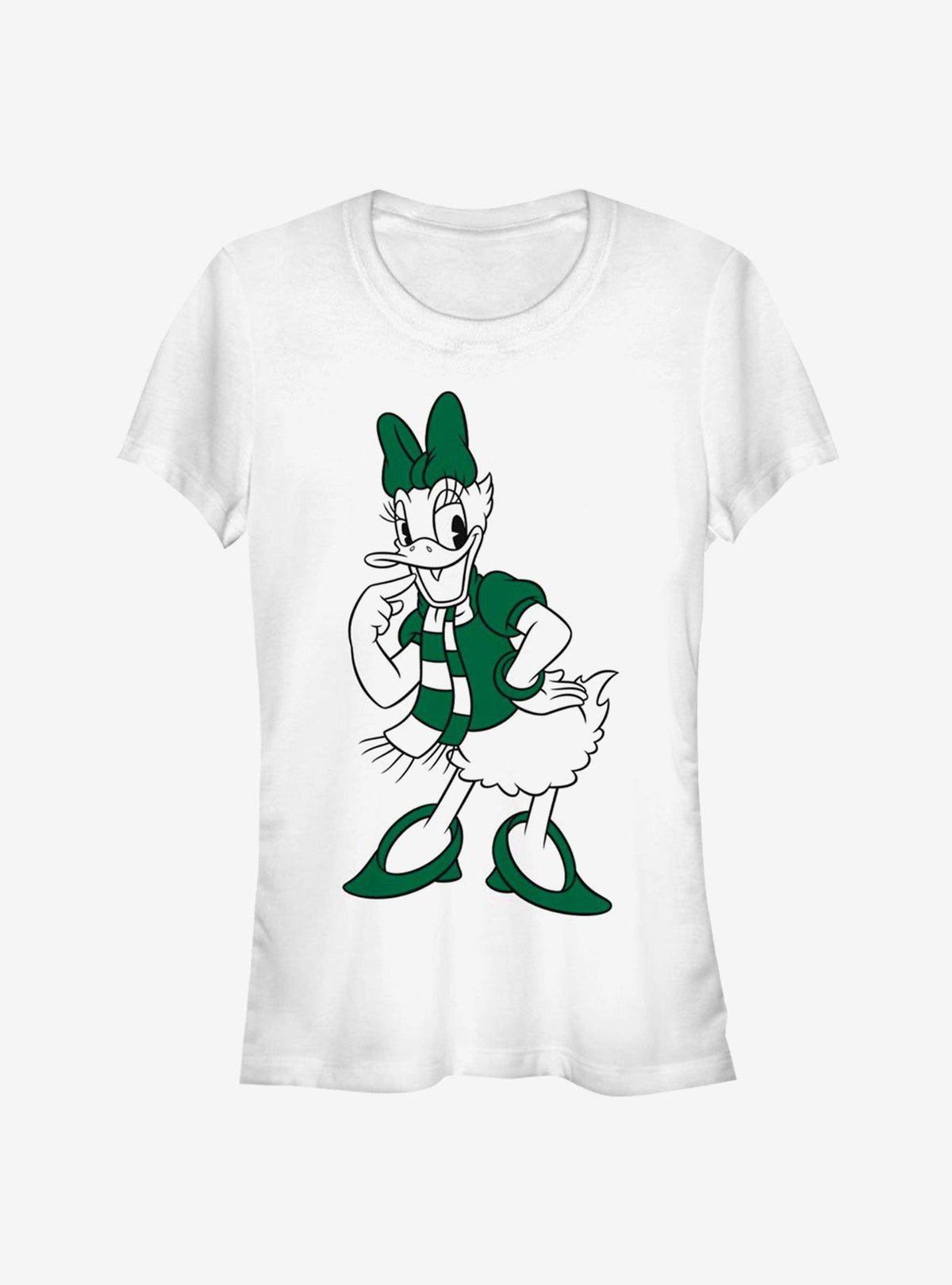 Disney Daisy Duck Green Holiday Outfit Classic Girls T-Shirt