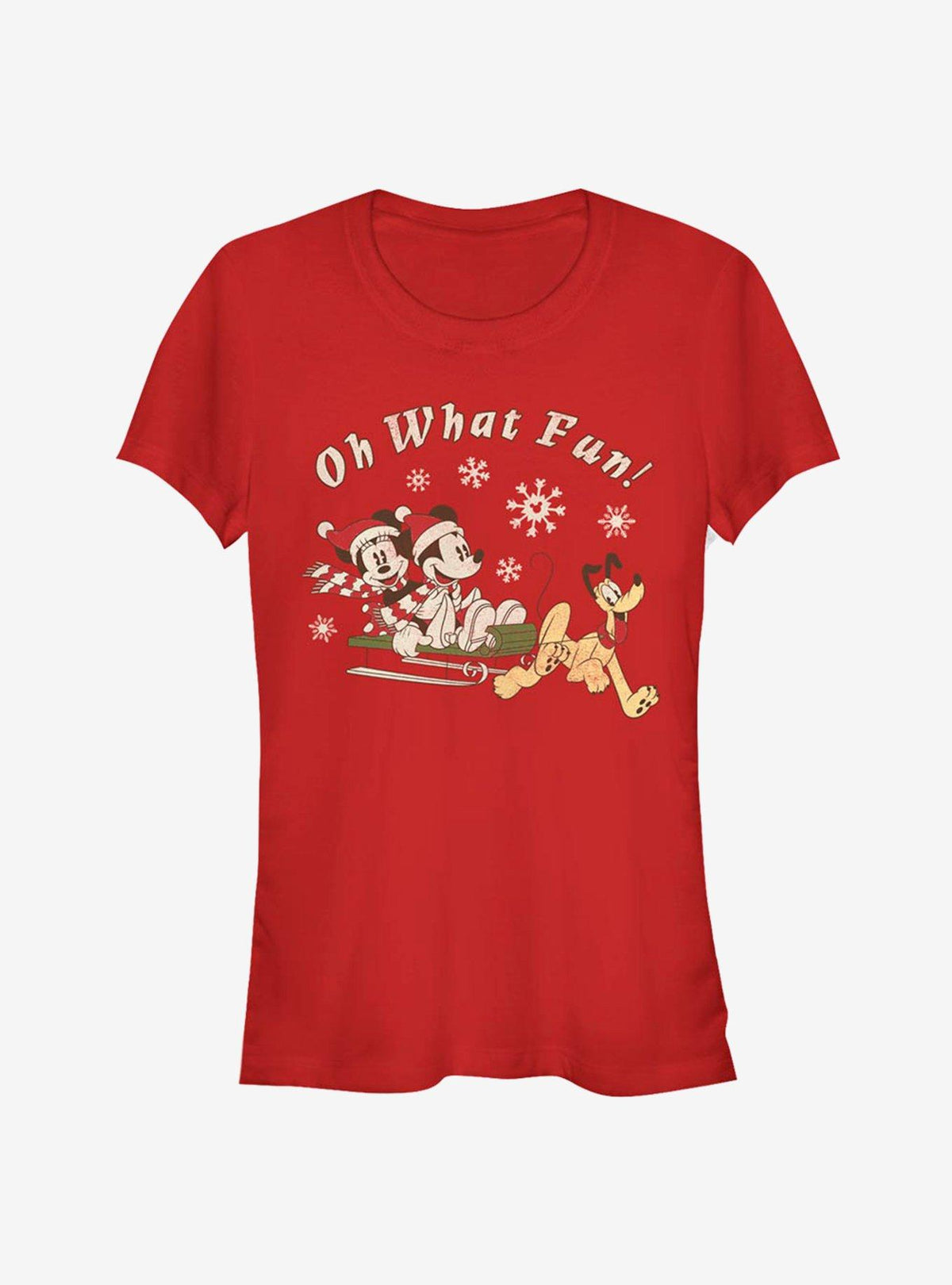 Disney Mickey Mouse & Minnie Mouse Holiday Oh What Fun Girls T-Shirt