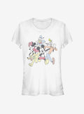 Disney Mickey Mouse Group Run Girls T-Shirt