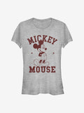 Disney Mickey Mouse Mickey Goes To College Girls T-Shirt