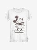 Disney Mickey Mouse Sketch Mickey Girls T-Shirt