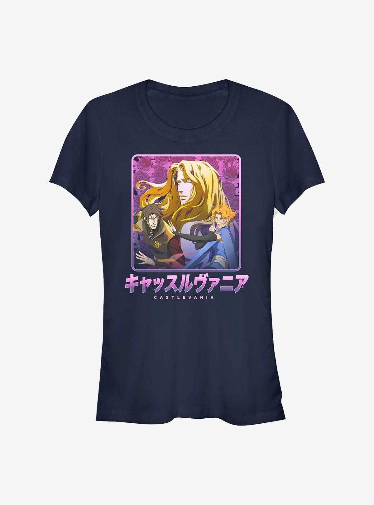 Castlevania Japanese Text Group Girls T-Shirt