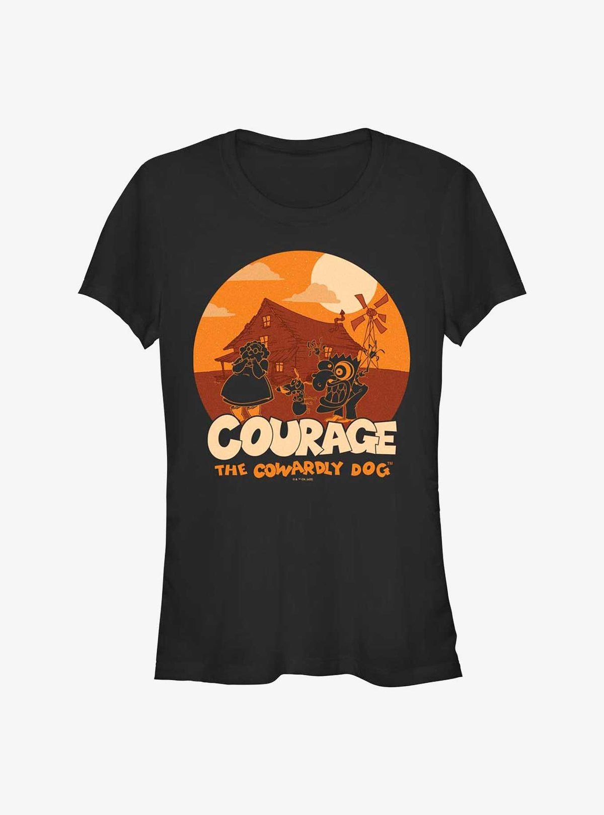 Cartoon Network Courage the Cowardly Dog Cowardly Haunt Girls T-Shirt