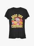 Cartoon Network Courage the Cowardly Dog Good Courage Girls T-Shirt