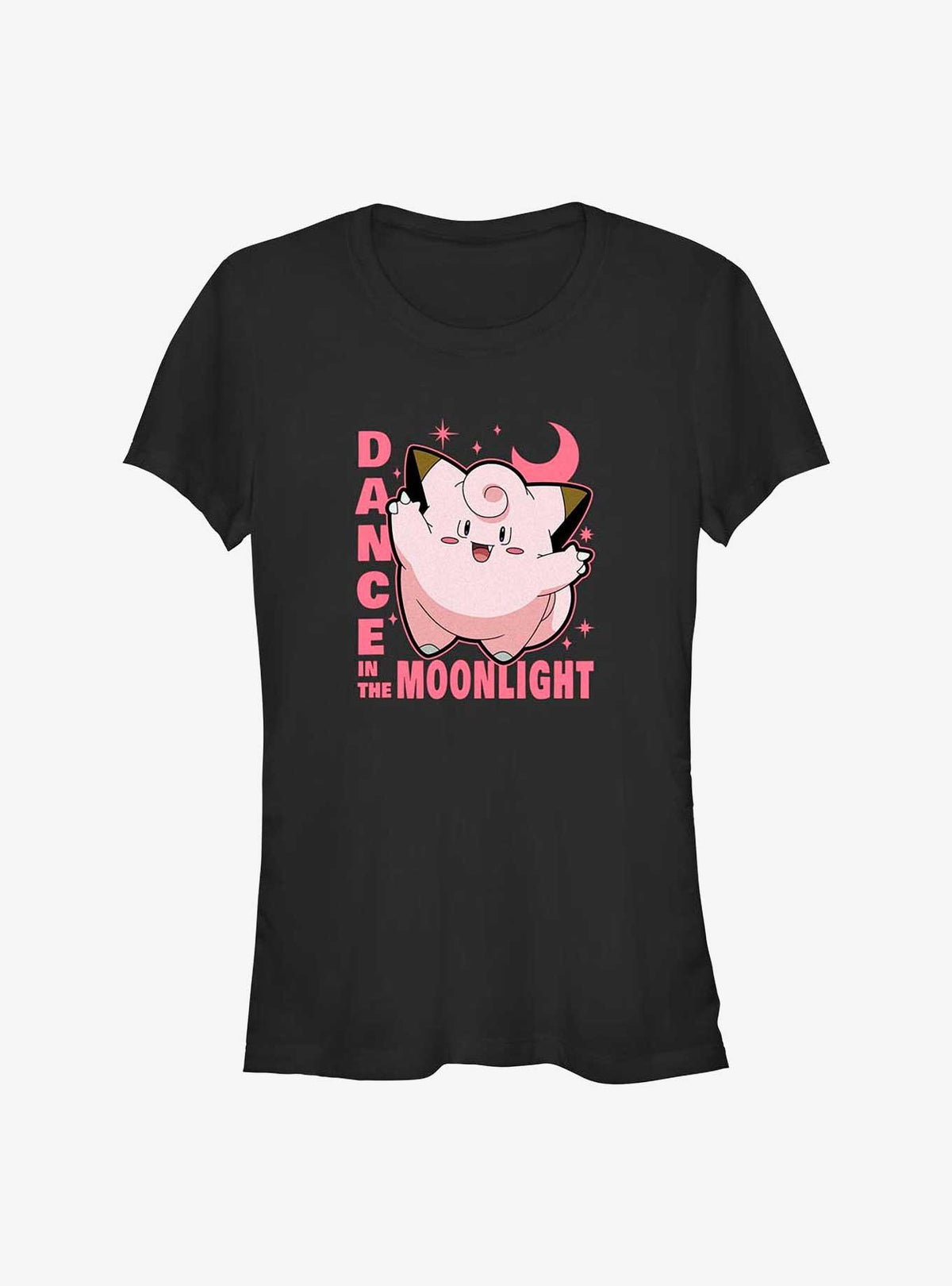 Pokemon Clefairy Dance In The Moonlight Girls T-Shirt