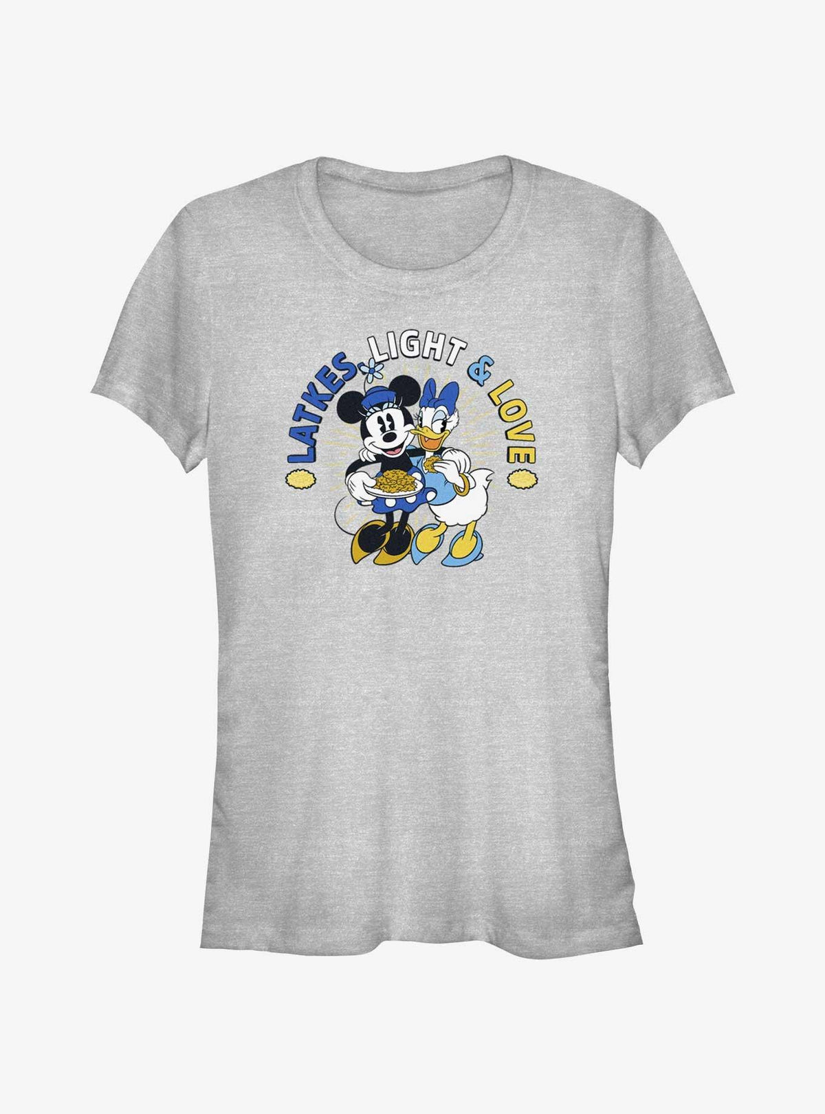 Disney Minnie Mouse & Daisy Duck Latkes, Light & Love Girls T-Shirt