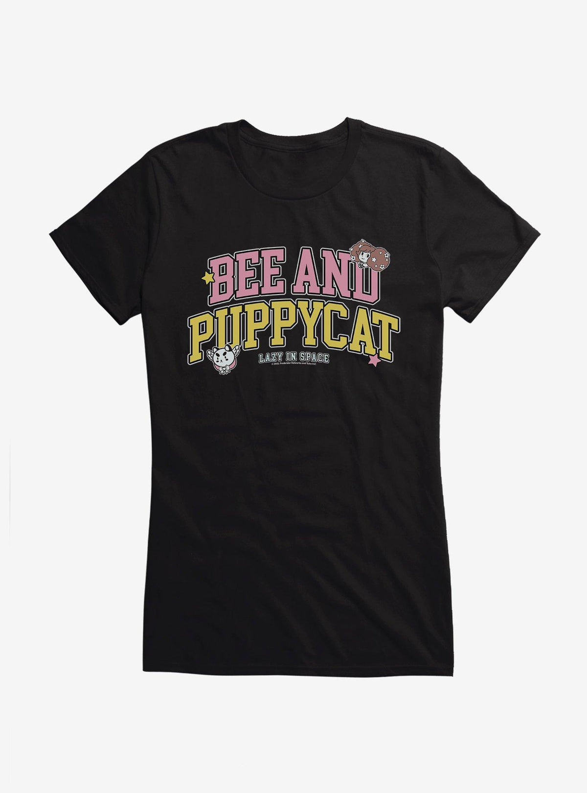 Bee And Puppycat Lazy In Space Collegiate Girls T-Shirt