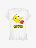 Pokemon Pikachu Pokeball Girls T-Shirt