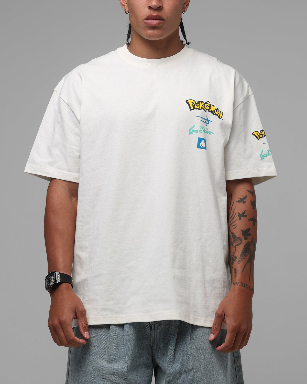 Pok茅mon By Loiter Squirtle Heavyweight T-Shirt Off White