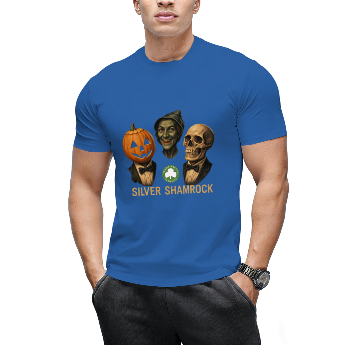 halloween 3 silver shamrock masks T-Shirt