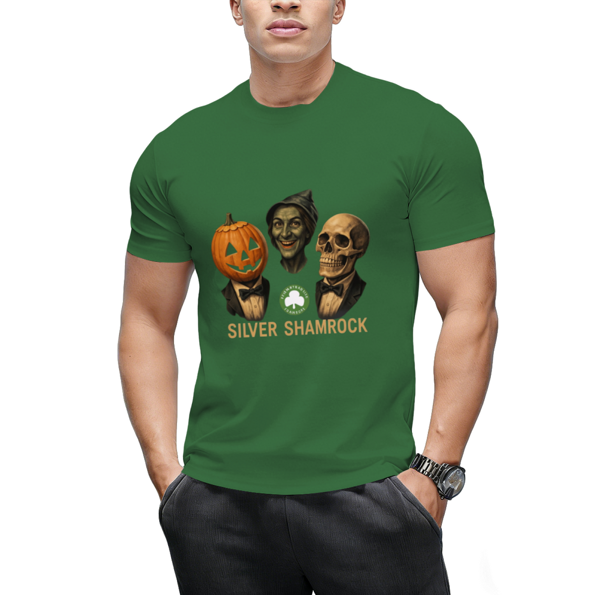 halloween 3 silver shamrock masks T-Shirt