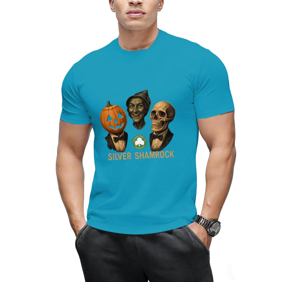 halloween 3 silver shamrock masks T-Shirt