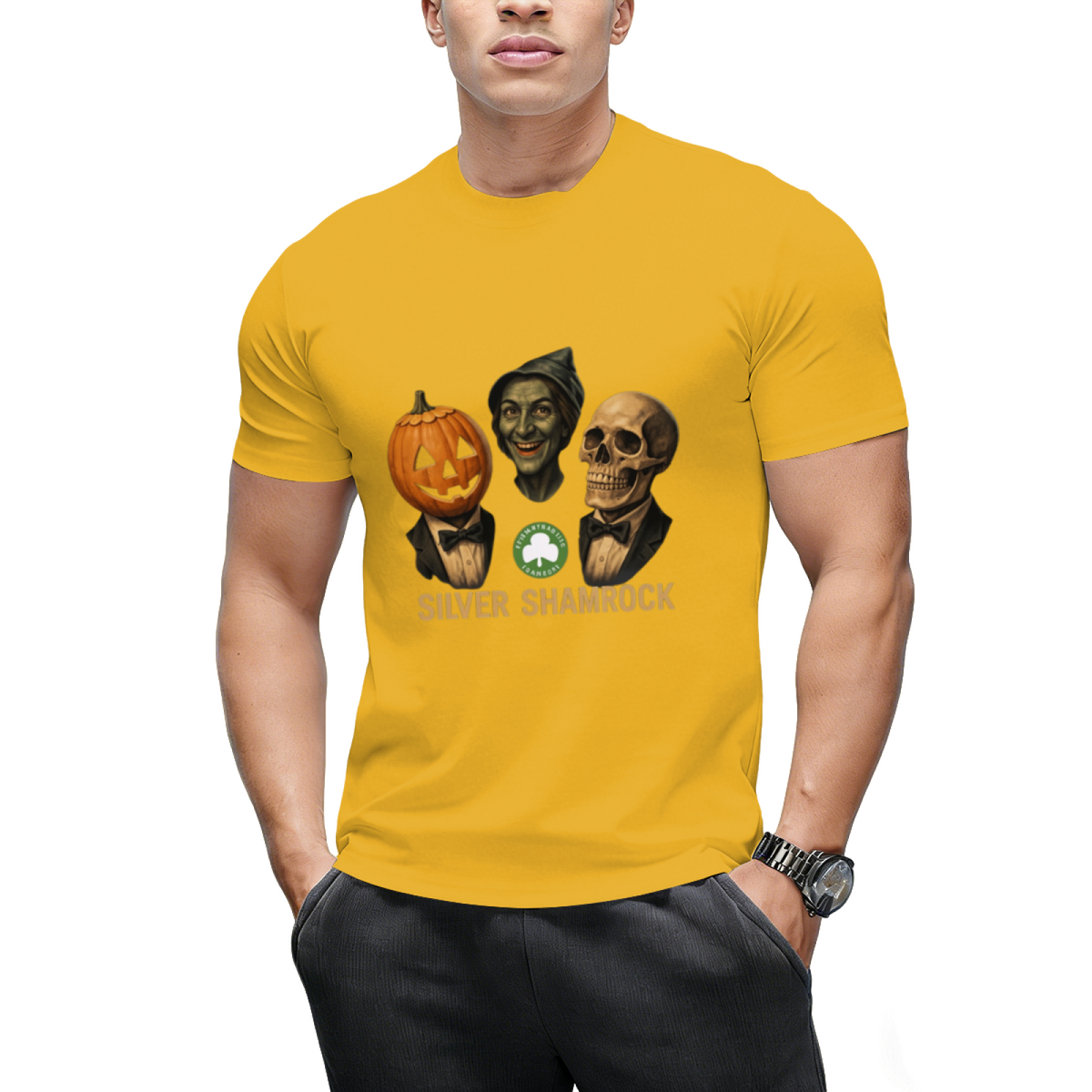 halloween 3 silver shamrock masks T-Shirt