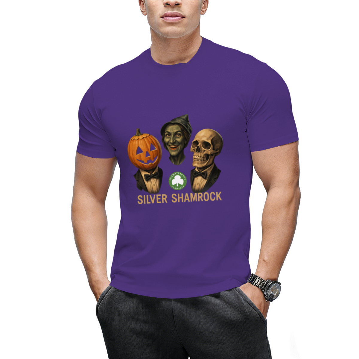 halloween 3 silver shamrock masks T-Shirt