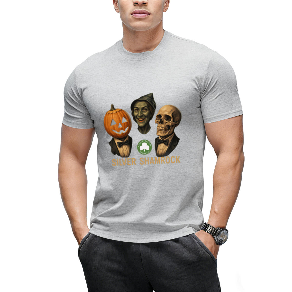 halloween 3 silver shamrock masks T-Shirt