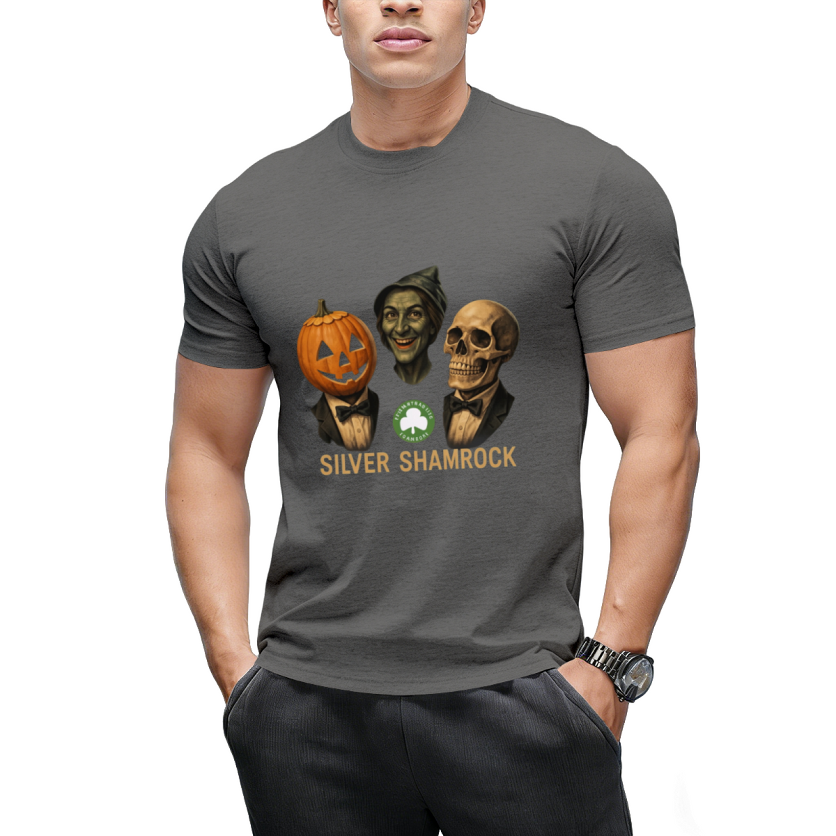 halloween 3 silver shamrock masks T-Shirt