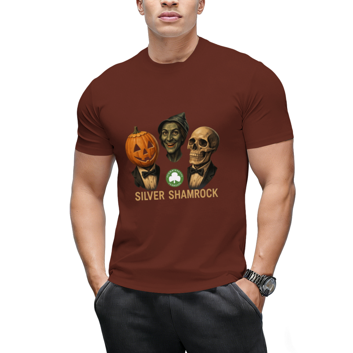 halloween 3 silver shamrock masks T-Shirt