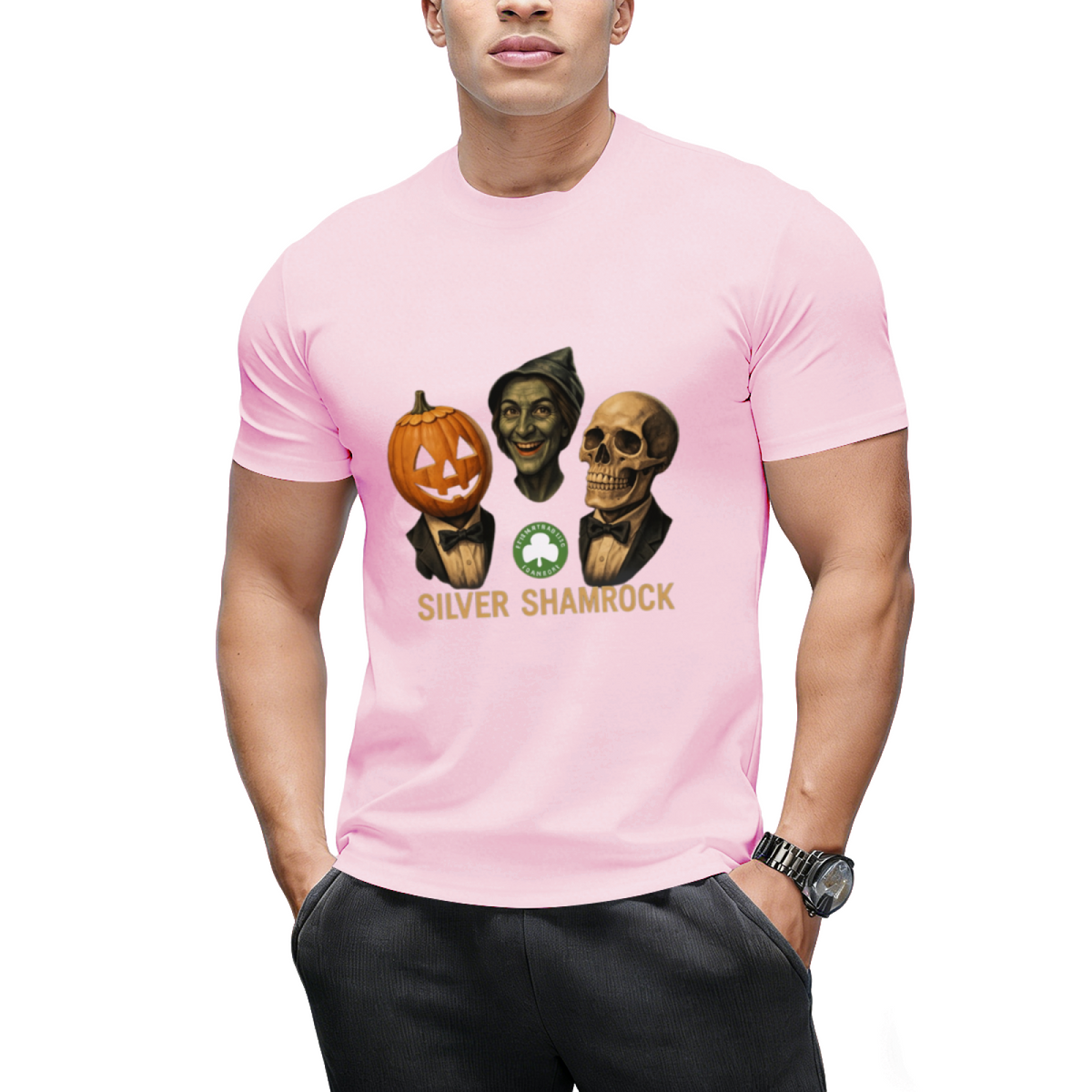 halloween 3 silver shamrock masks T-Shirt