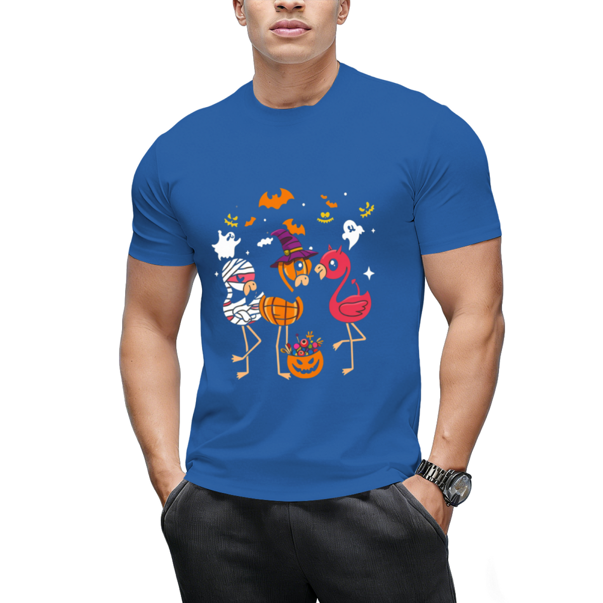 Flamingo Happy Halloween T-Shirt