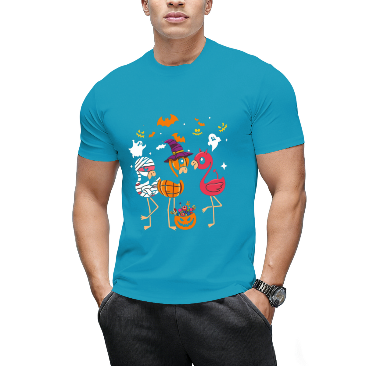 Flamingo Happy Halloween T-Shirt