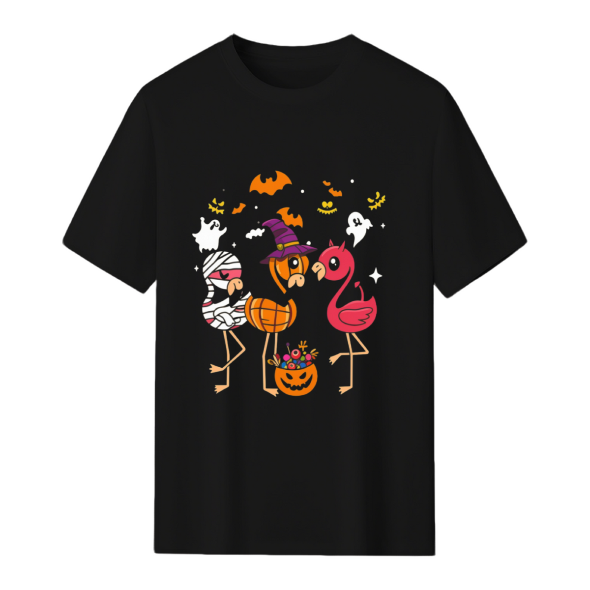 Flamingo Happy Halloween T-Shirt