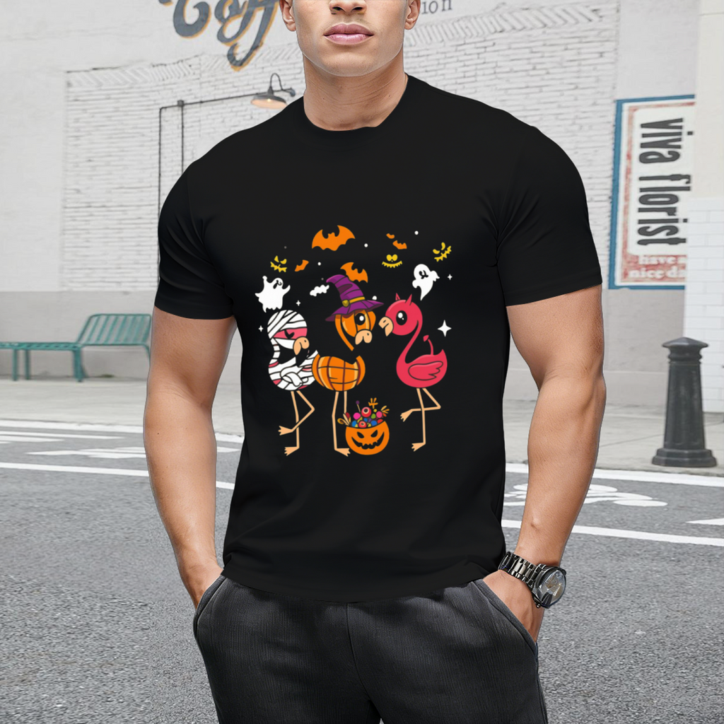 Flamingo Happy Halloween T-Shirt