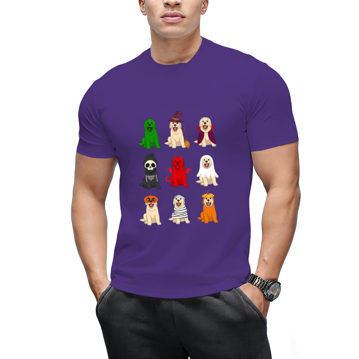 Golden Retrievers Halloween Funny Golden Retrievers Costume T-Shirt