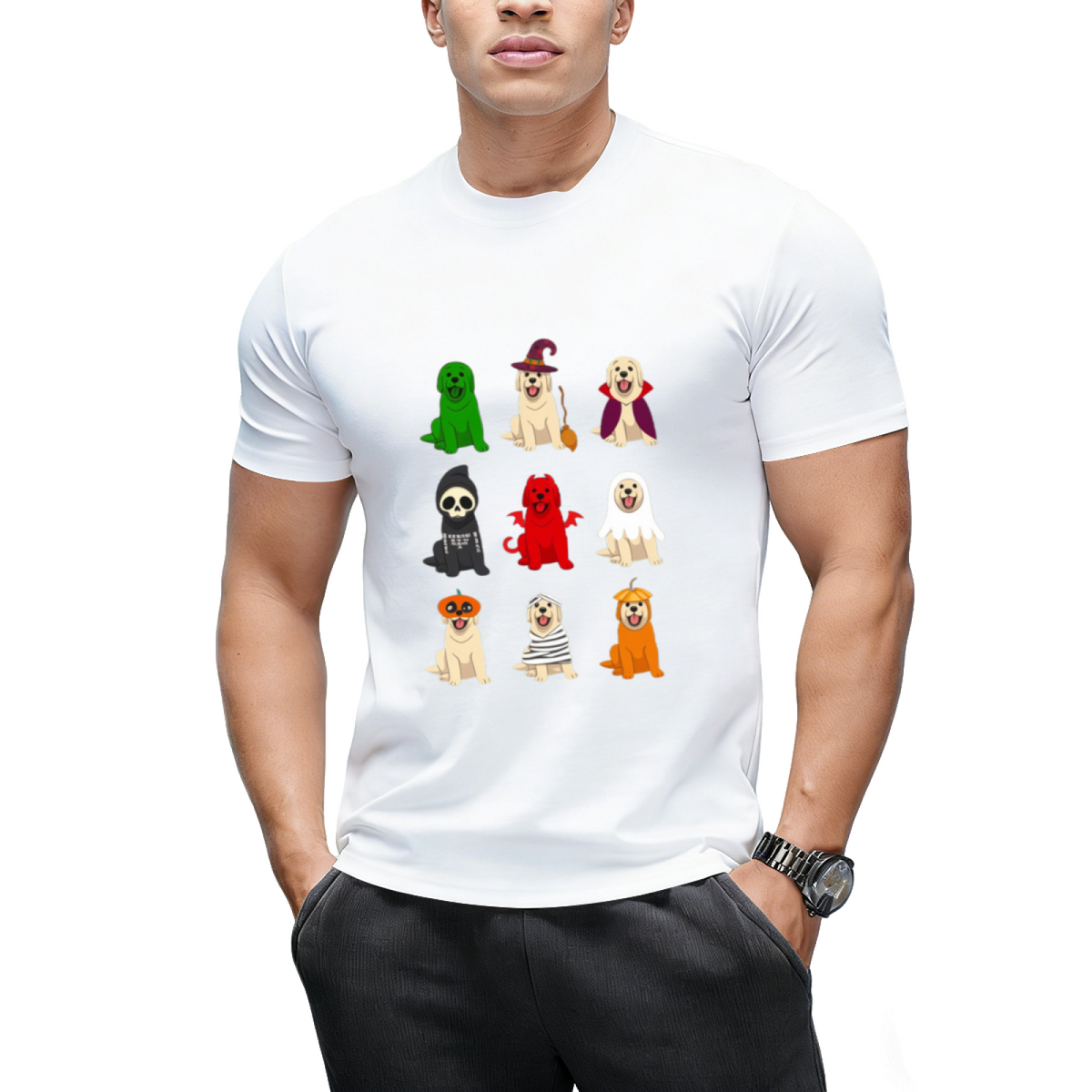 Golden Retrievers Halloween Funny Golden Retrievers Costume T-Shirt