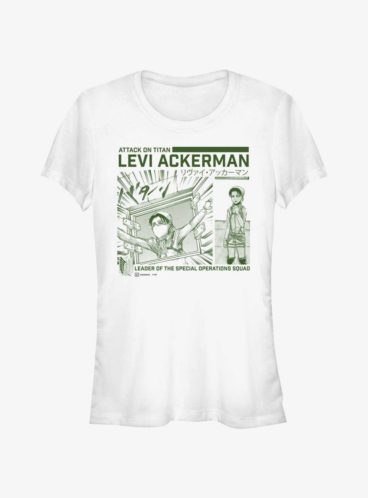 Attack on Titan Cleaning Levi Girls T-Shirt Web Exclusive