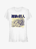 Attack on Titan Finding Titan Overlay Girls T-Shirt