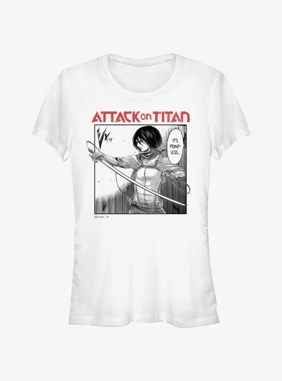 Attack on Titan Mikasa It's Pointless Manga Girls T-Shirt Web Exclusive