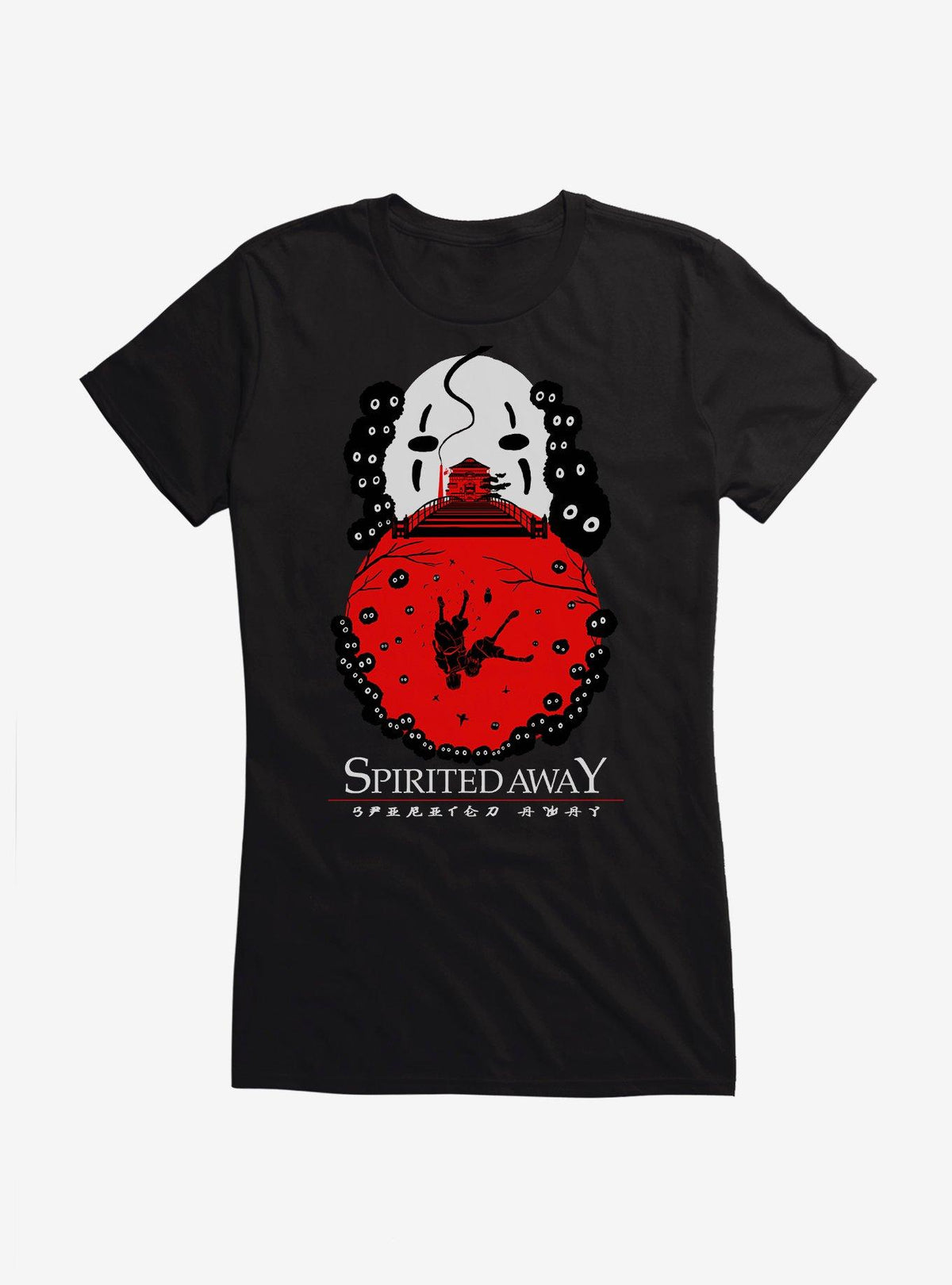Studio Ghibli Spirited Away Falling Deeper Girls T-Shirt