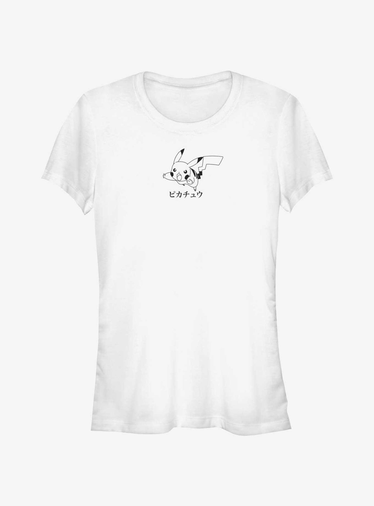 Pokemon Pikachu Jump In Japanese Girls T-Shirt