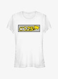 Pokemon Number 025 Pikachu Girls T-Shirt